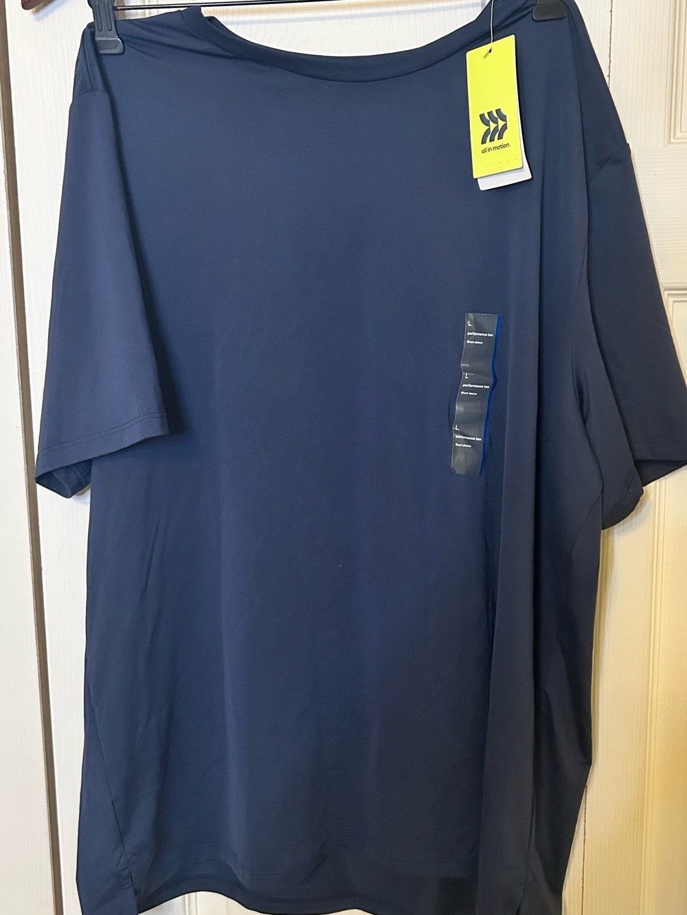 all in motion Navy Short-Sleeve Performance Tee
